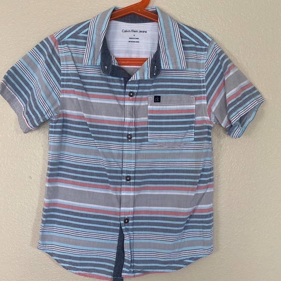CALVIN KLEIN JEANS | boys button down shirt - Picture 2 of 6